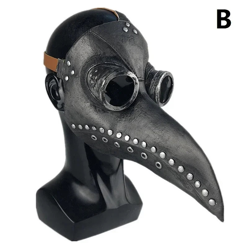 Halloween Plague Doctor Bird Mask Long Nose Beak Cosplay Steampunk Scary Latex Mask Halloween Costume Props Party Favors