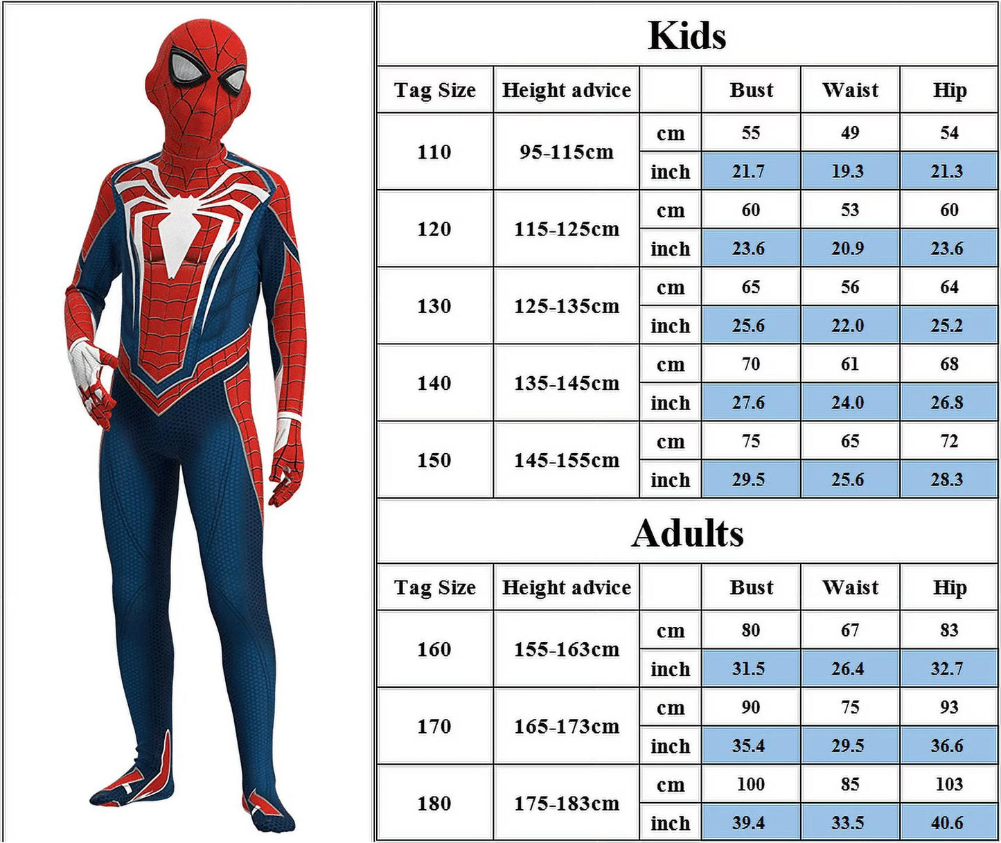 Adults Superhero Jumpsuit Fancy Dress Halloween Cosplay Costumes for Men